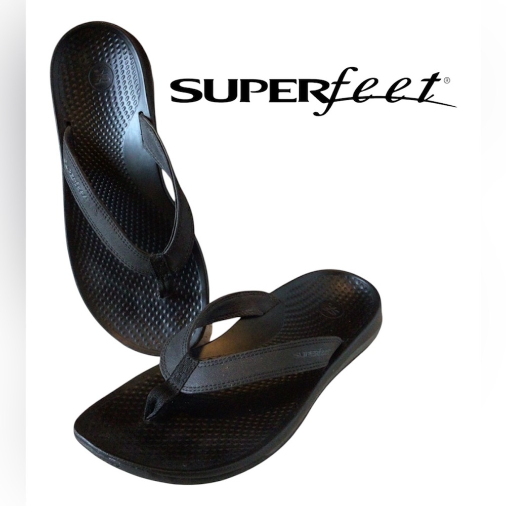 Superfeet🩵Women's Black Sandals